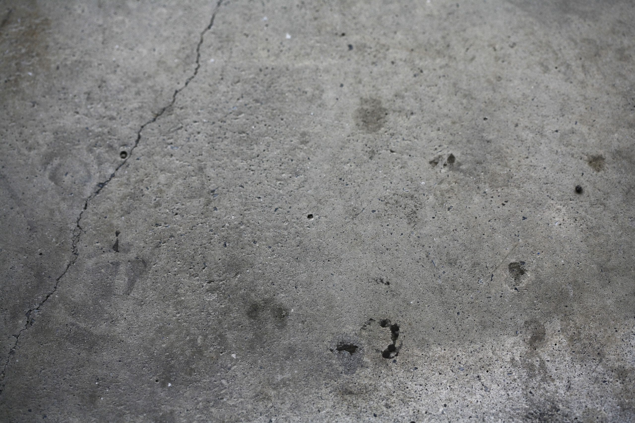 Garage floor crack repair
