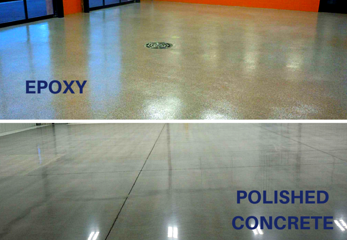 Epoxy Floor Coating vs Polished Concrete
